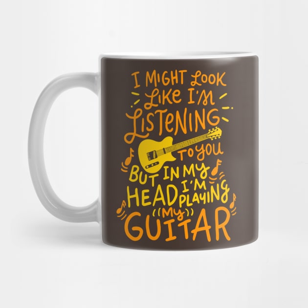 Funny Guitar Player T-Shirt Music Lover Guitarist Gift by CheesyB